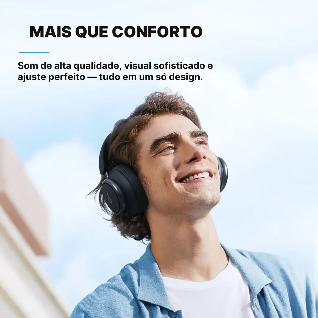 Fone Bluetooth com Cancelamento de Ruído Ativo Soundcore Q30