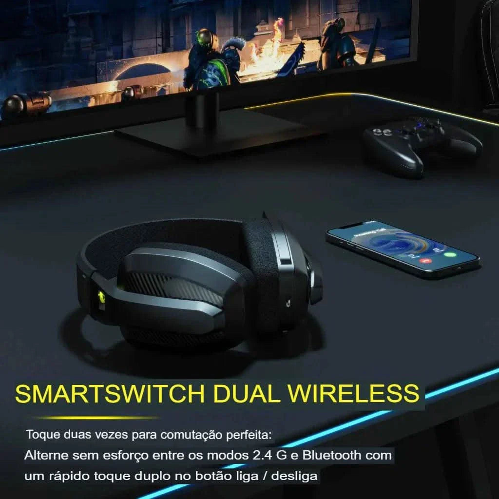 Headset Gamer NUBWO Pro Gamer Wireless + Bluetooth